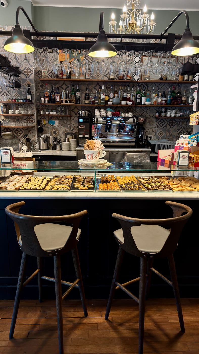 Il banco del Caffé Vintage